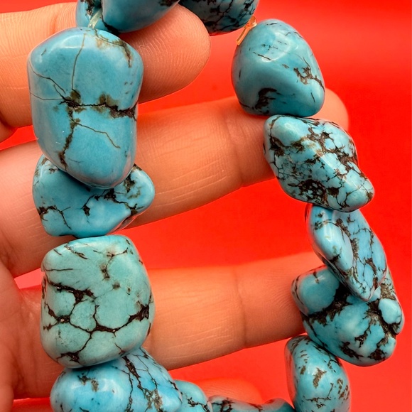 Turquoise Nuggets Bracelet - Picture 5 of 5